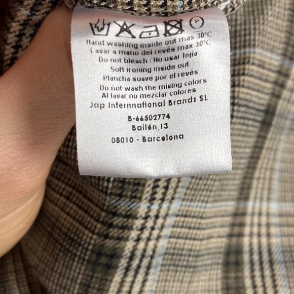 Mus & Bombon Epidot Plaid Adjustable Strap Jumpsuit | Made in Spain | Size M - Picture 15 of 15